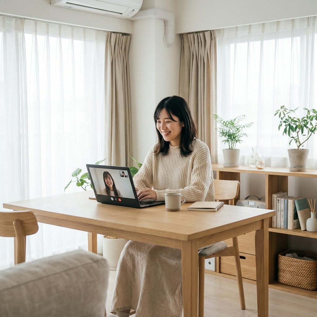 オンライン無料カウンセリングの様子