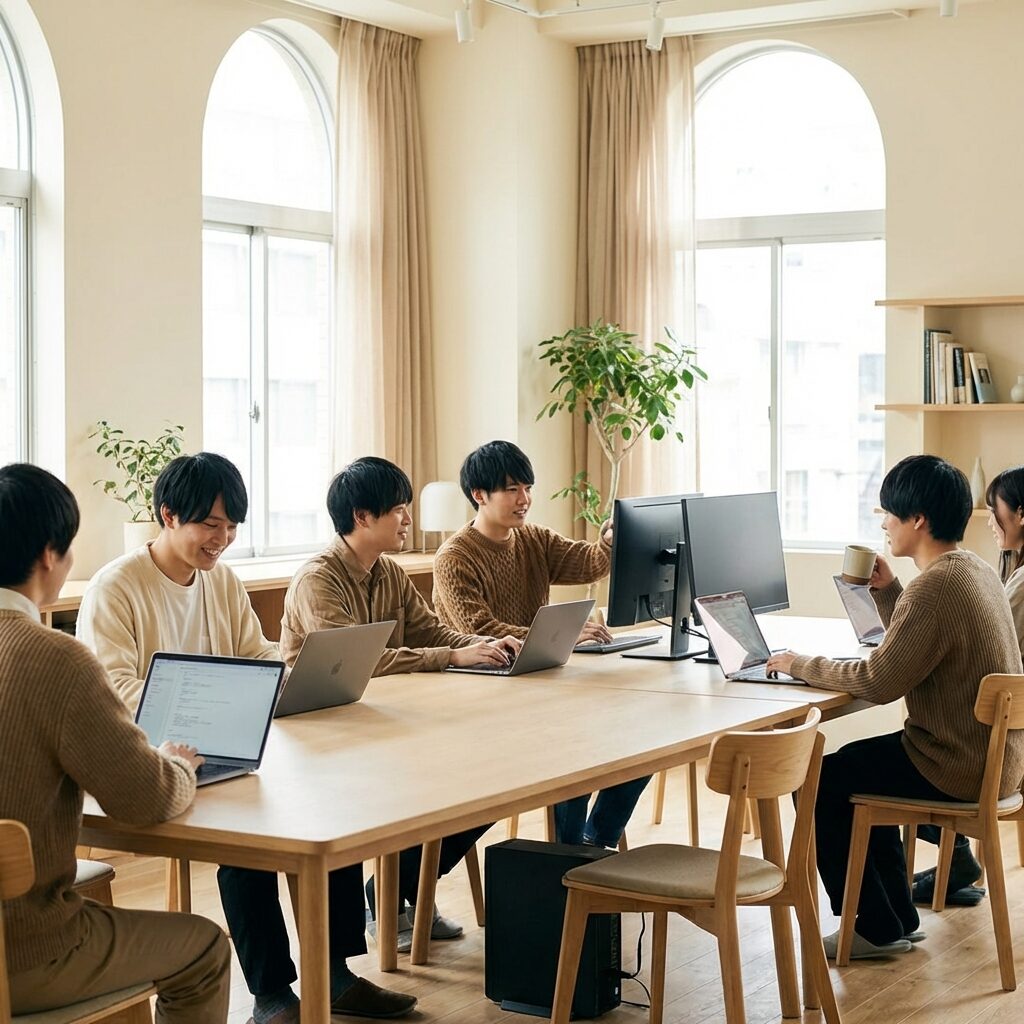 Web系自社開発企業のオフィス風景