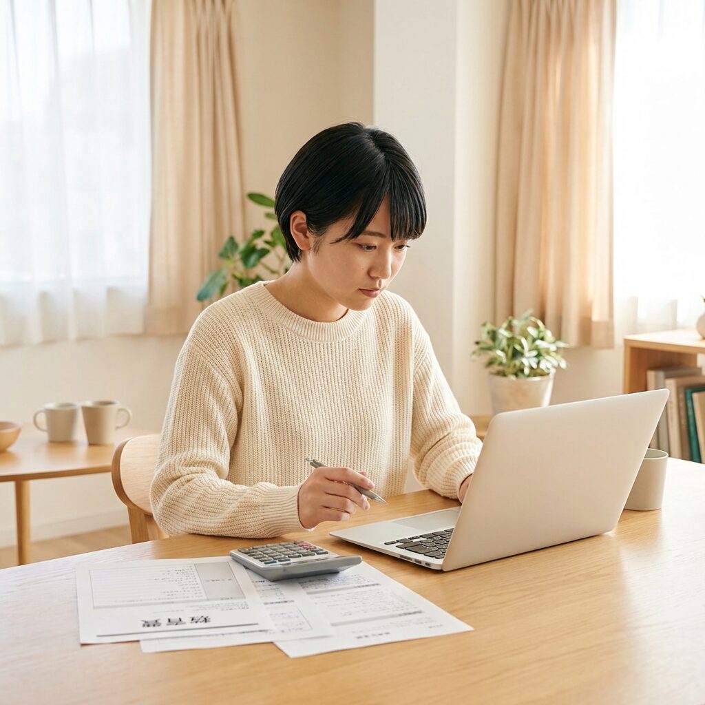 プログラミングスクールの料金体系を検討する様子