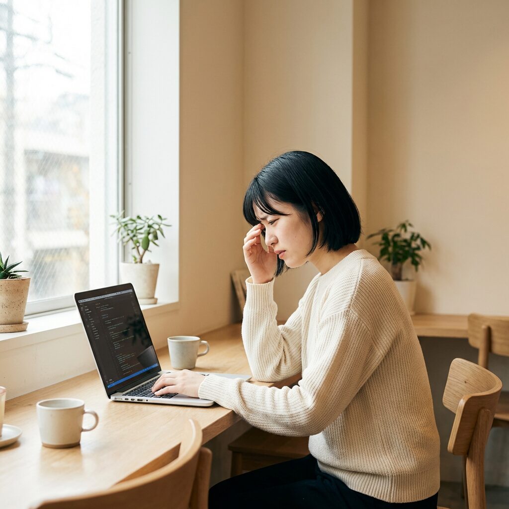 プログラミング学習の困難を表すイメージ