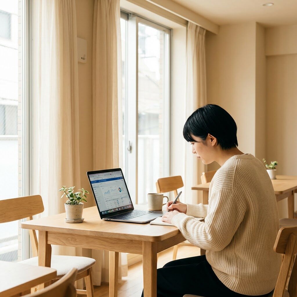 コース別料金を比較検討する様子