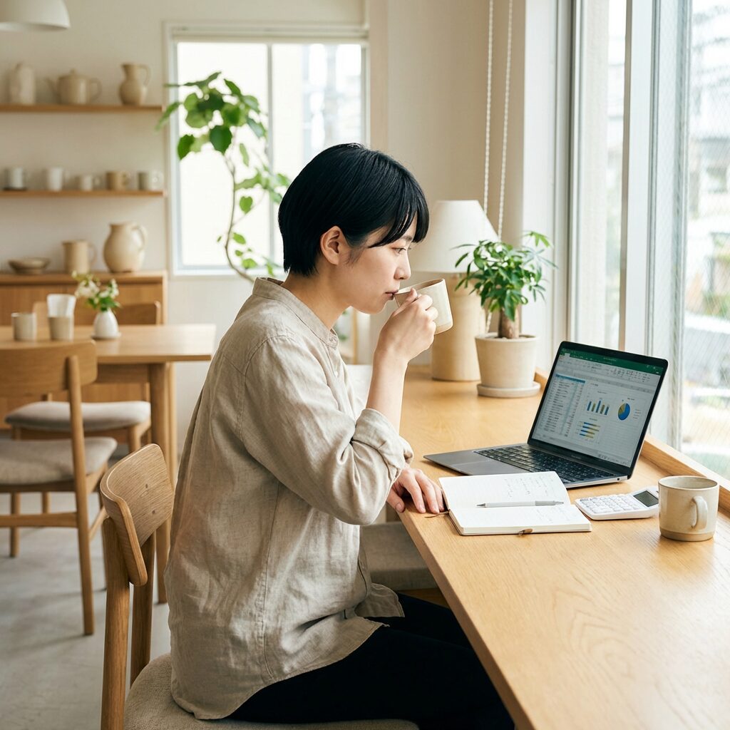 料金体系を確認する様子