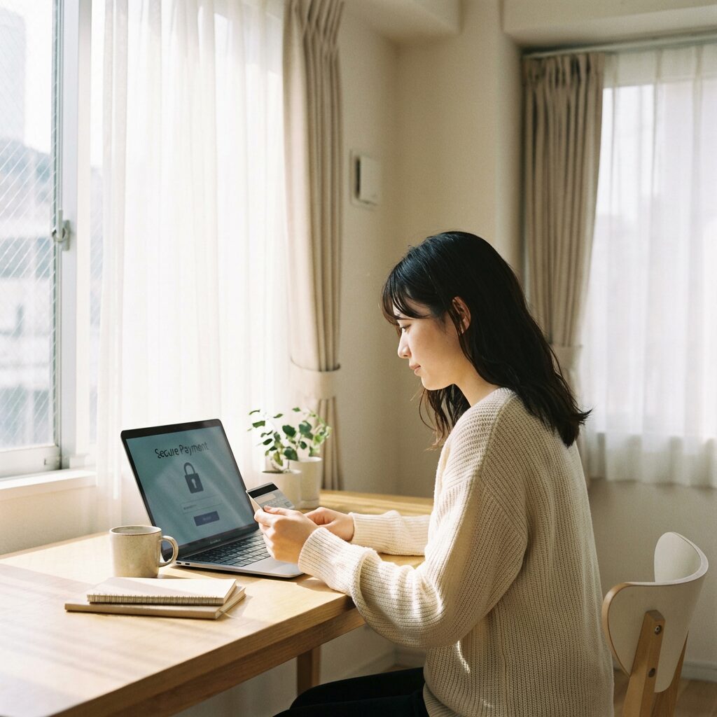 オンライン決済をするイメージ