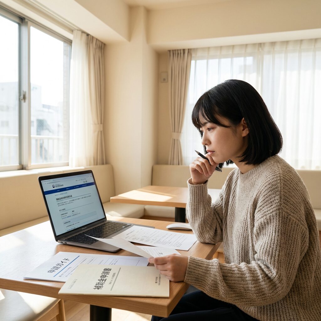 給付金申請をする人