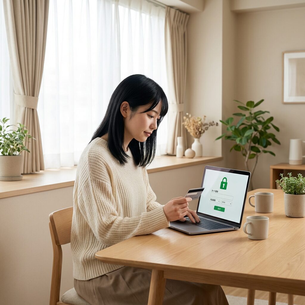 オンライン決済手続きの様子