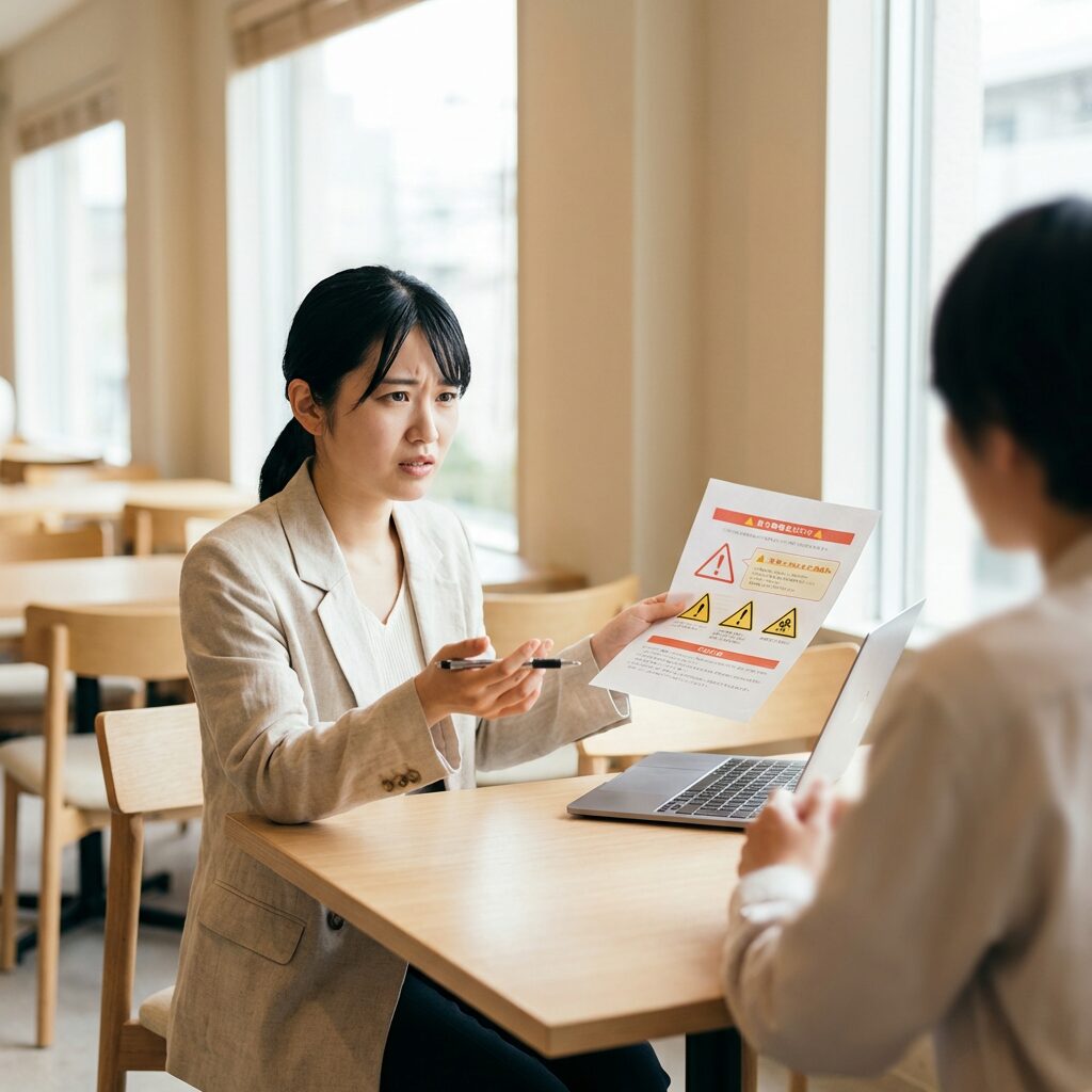 返金制度の注意点を確認するイメージ