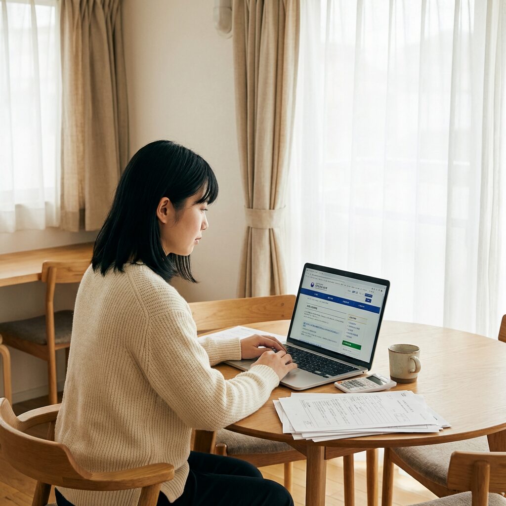 給付金制度について調査するイメージ