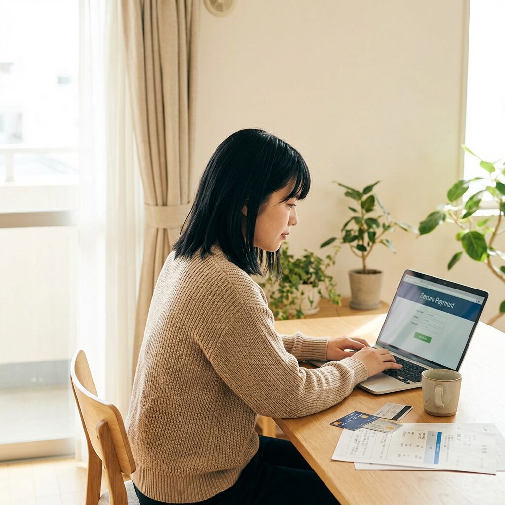 侍エンジニアの支払い方法を設定する様子