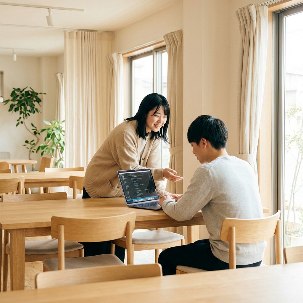 メンターによる指導の様子