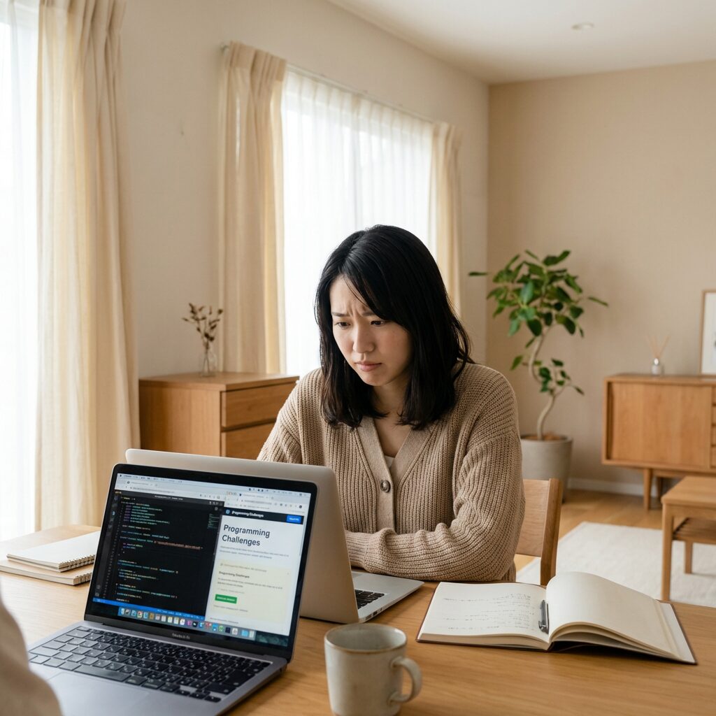 プログラミング学習の課題を考える人