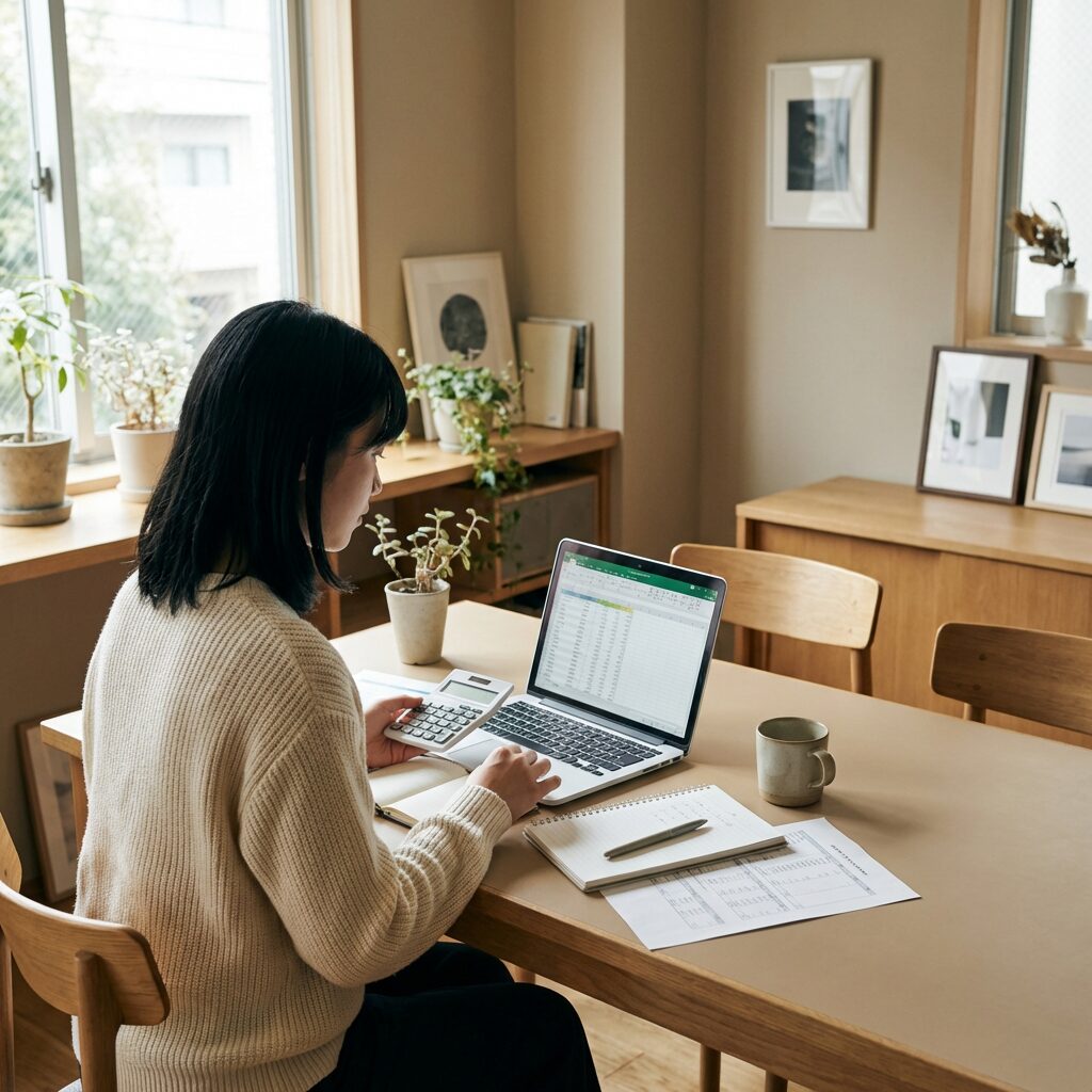 プログラミングスクールの料金を検討する様子