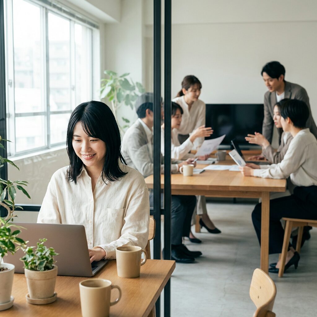 テックキャンプの就職先企業で働く様子