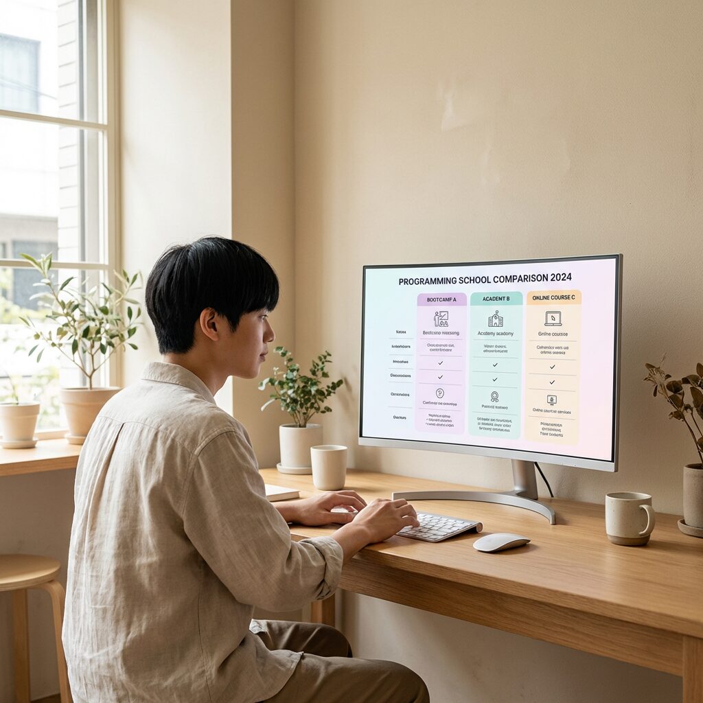 プログラミングスクールの比較イメージ