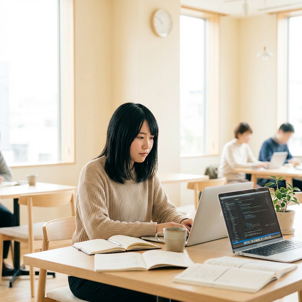 プログラミングを学習する人のイメージ