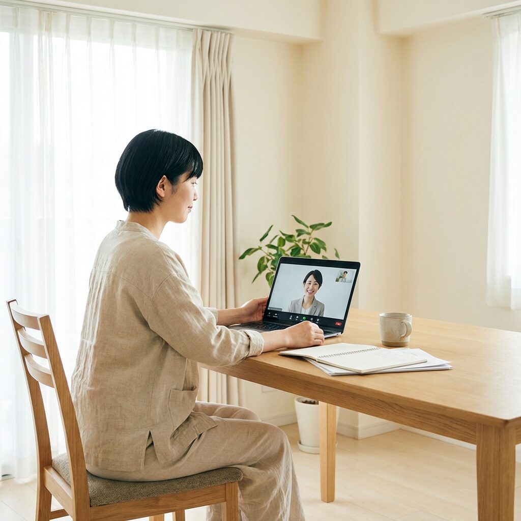 オンライン無料カウンセリングの様子