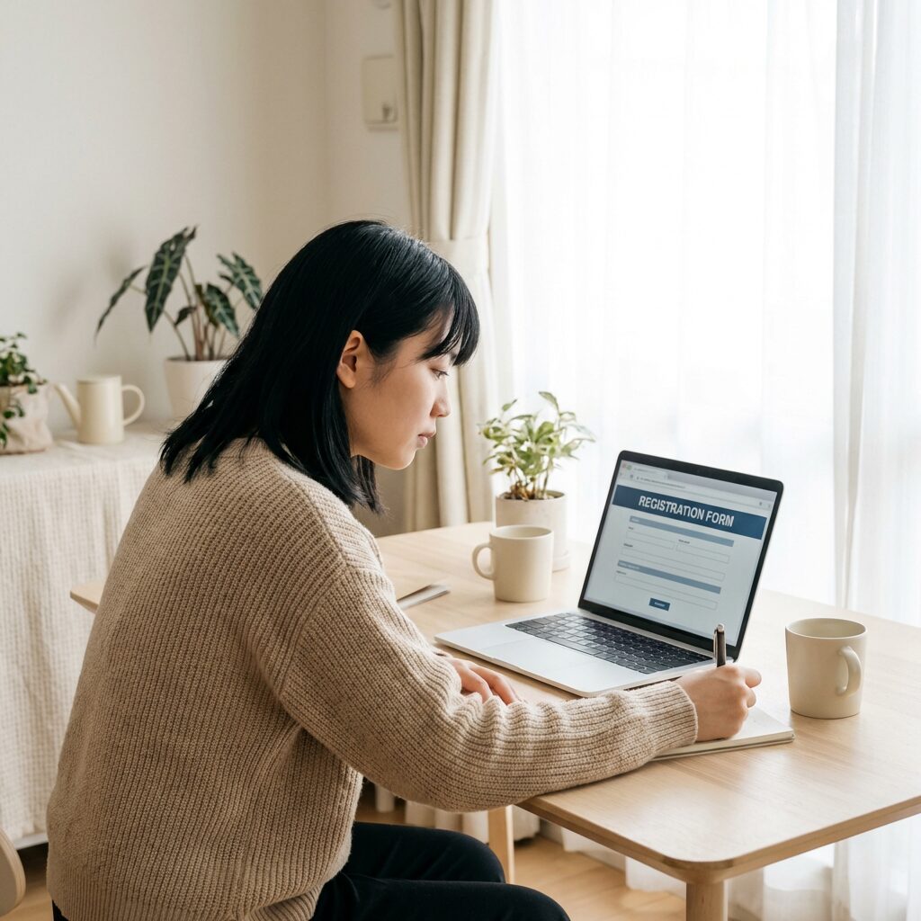 申込手続きのイメージ