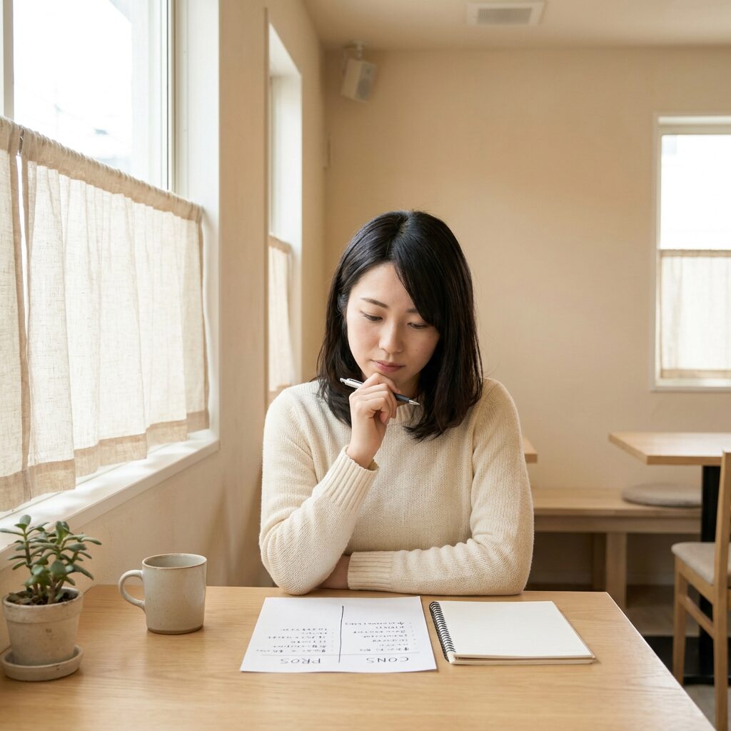 ポテパンキャンプが適しているか検討する様子