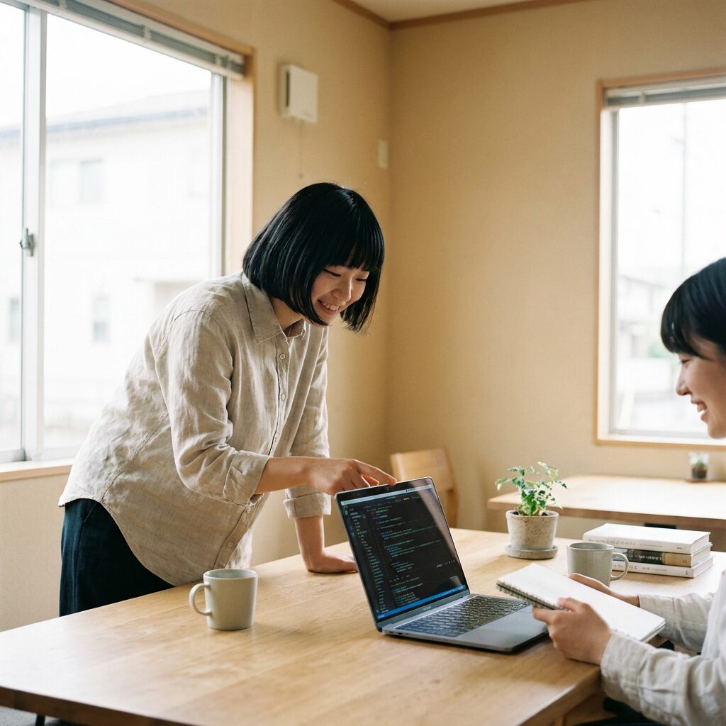 メンターによるコードレビューのイメージ