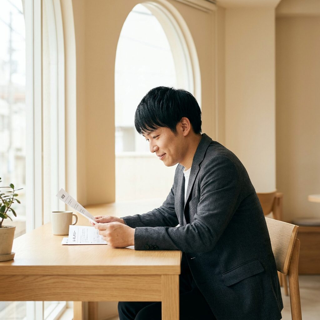 返金制度の詳細を確認する様子