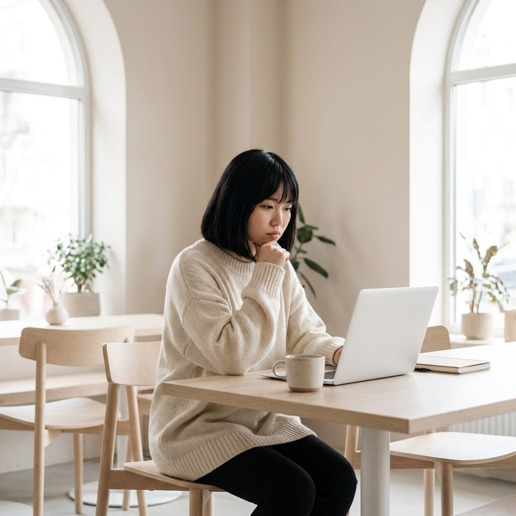 デイトラが自分に合うか検討する様子