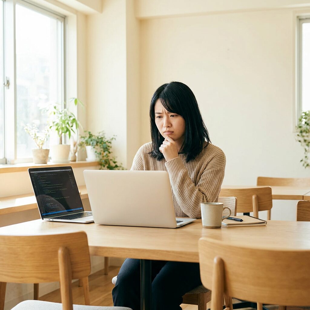 デイトラのデメリットを考える様子