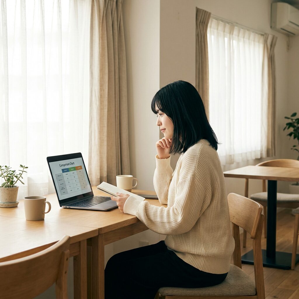 プログラミングスクールの評価基準を検討する様子