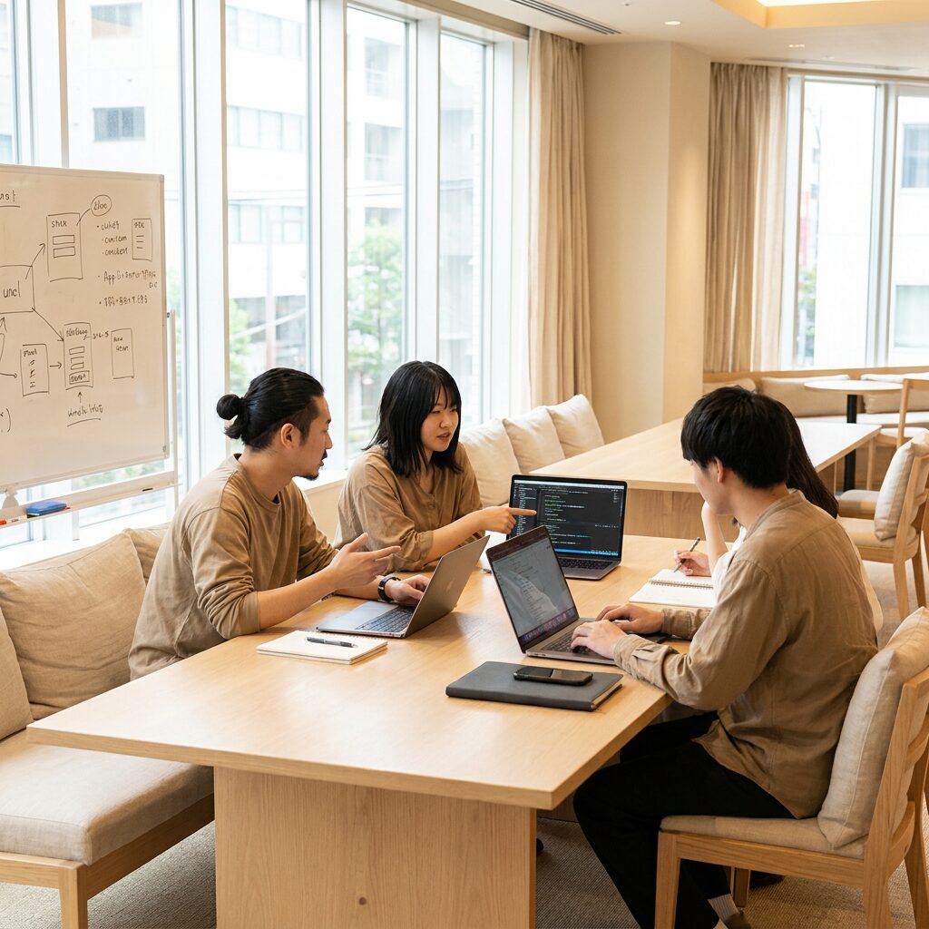 DMM WEBCAMPのチーム開発イメージ